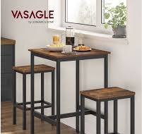 hoge eettafel met stoelen