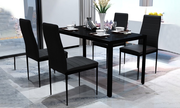 eettafel met 6 stoelen aanbieding