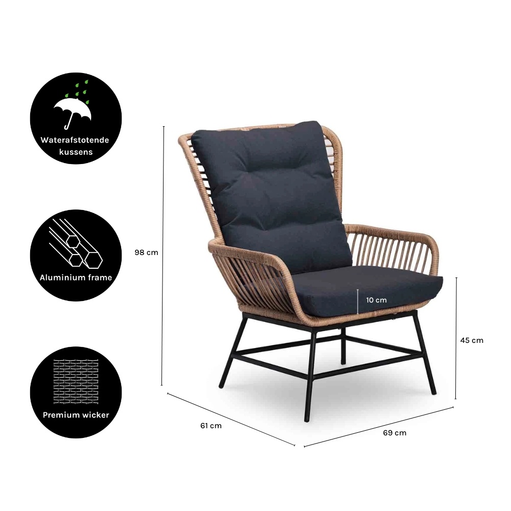 lounge stoelen buiten outlet