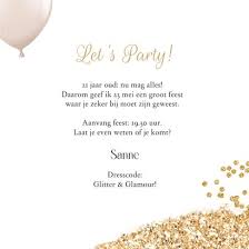 glitter thema feest