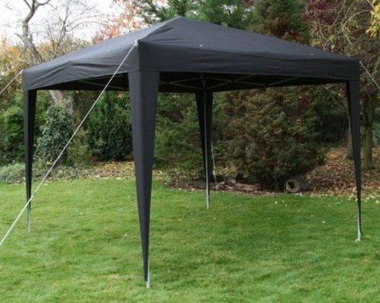 zwarte partytent huren