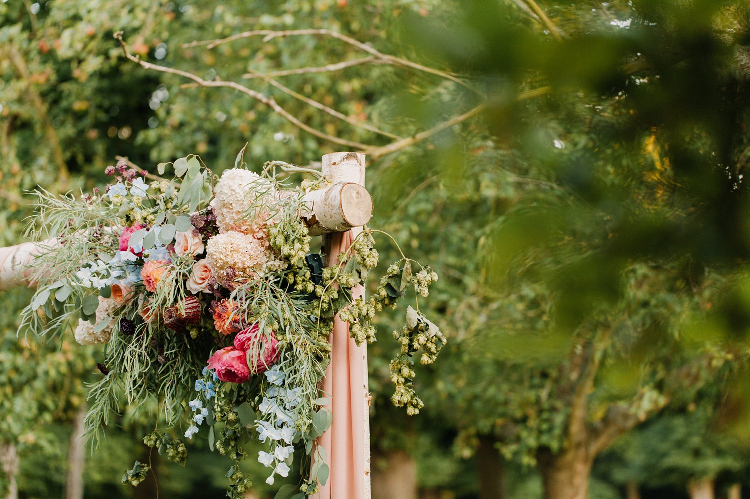 bloemen decoratie bruiloft