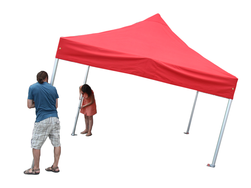 partytent in elkaar zetten
